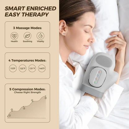 HiZoo™ Hand Massager with Heat Compression Therapy